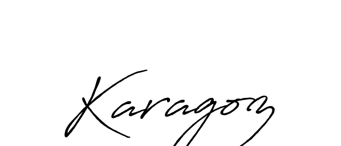 Design your own signature with our free online signature maker. With this signature software, you can create a handwritten (Antro_Vectra_Bolder) signature for name Karagoz. Karagoz signature style 7 images and pictures png