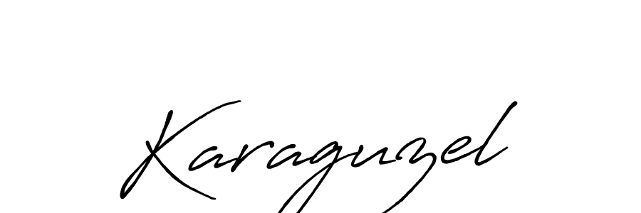 You should practise on your own different ways (Antro_Vectra_Bolder) to write your name (Karaguzel) in signature. don't let someone else do it for you. Karaguzel signature style 7 images and pictures png