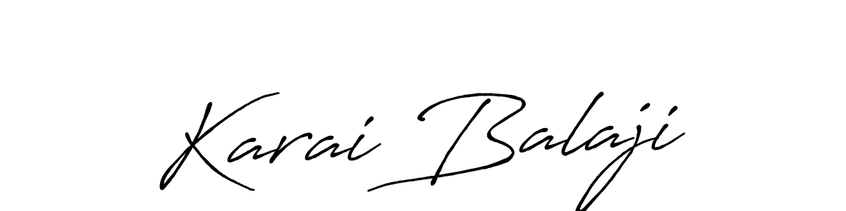 Use a signature maker to create a handwritten signature online. With this signature software, you can design (Antro_Vectra_Bolder) your own signature for name Karai Balaji. Karai Balaji signature style 7 images and pictures png