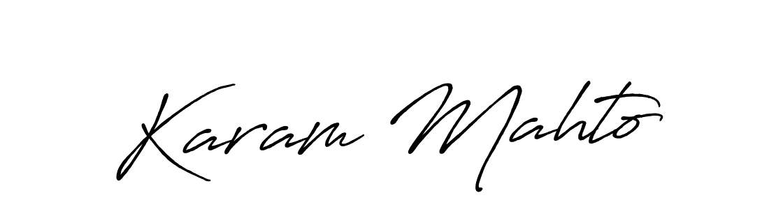 Similarly Antro_Vectra_Bolder is the best handwritten signature design. Signature creator online .You can use it as an online autograph creator for name Karam Mahto. Karam Mahto signature style 7 images and pictures png