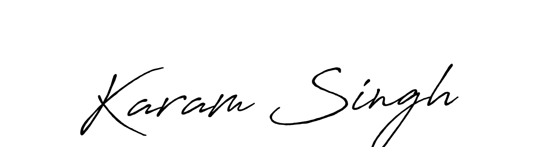 Use a signature maker to create a handwritten signature online. With this signature software, you can design (Antro_Vectra_Bolder) your own signature for name Karam Singh. Karam Singh signature style 7 images and pictures png