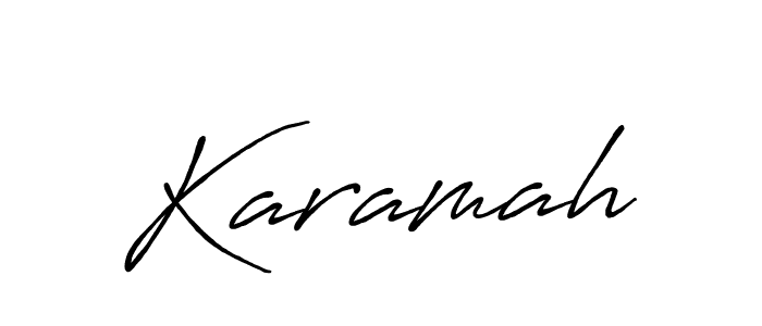 Karamah stylish signature style. Best Handwritten Sign (Antro_Vectra_Bolder) for my name. Handwritten Signature Collection Ideas for my name Karamah. Karamah signature style 7 images and pictures png