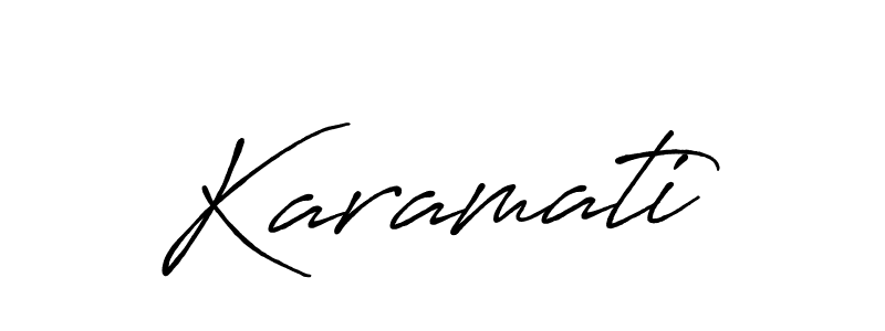 if you are searching for the best signature style for your name Karamati. so please give up your signature search. here we have designed multiple signature styles  using Antro_Vectra_Bolder. Karamati signature style 7 images and pictures png