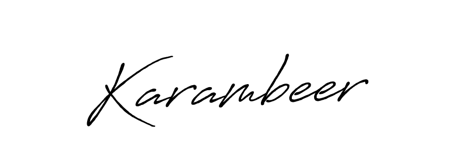 You can use this online signature creator to create a handwritten signature for the name Karambeer. This is the best online autograph maker. Karambeer signature style 7 images and pictures png