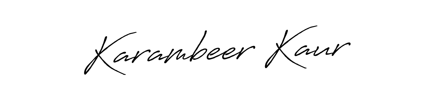 It looks lik you need a new signature style for name Karambeer Kaur. Design unique handwritten (Antro_Vectra_Bolder) signature with our free signature maker in just a few clicks. Karambeer Kaur signature style 7 images and pictures png