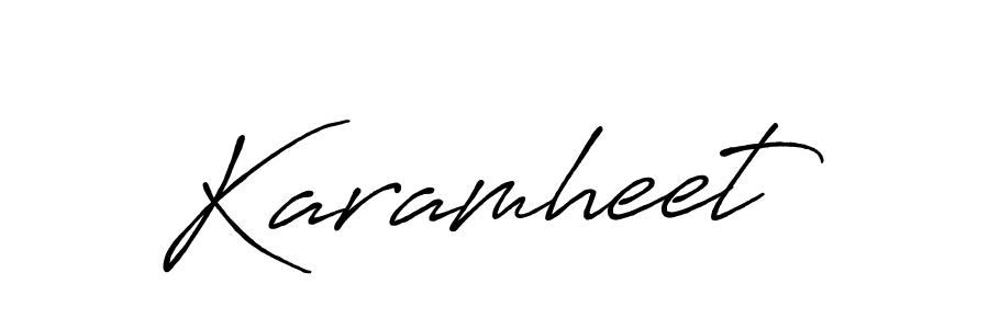 How to make Karamheet signature? Antro_Vectra_Bolder is a professional autograph style. Create handwritten signature for Karamheet name. Karamheet signature style 7 images and pictures png