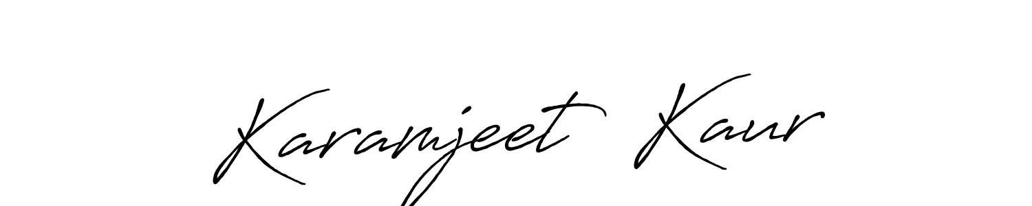 Make a beautiful signature design for name Karamjeet  Kaur. Use this online signature maker to create a handwritten signature for free. Karamjeet  Kaur signature style 7 images and pictures png