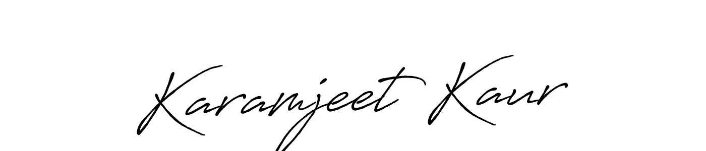 The best way (Antro_Vectra_Bolder) to make a short signature is to pick only two or three words in your name. The name Karamjeet Kaur include a total of six letters. For converting this name. Karamjeet Kaur signature style 7 images and pictures png