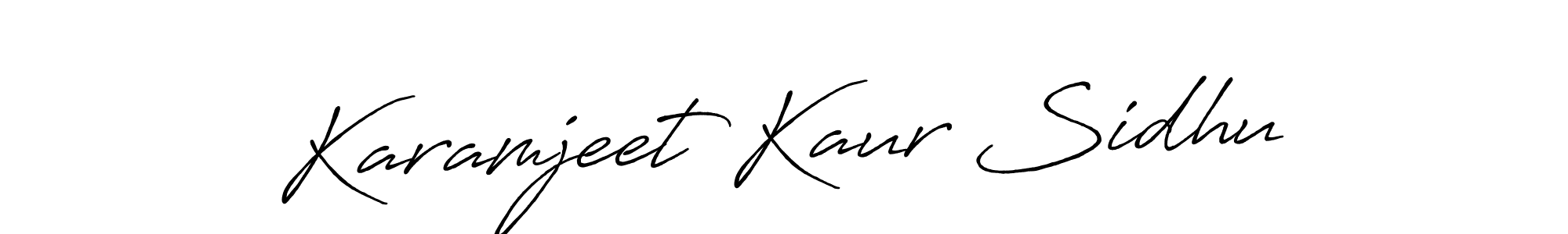 It looks lik you need a new signature style for name Karamjeet Kaur Sidhu. Design unique handwritten (Antro_Vectra_Bolder) signature with our free signature maker in just a few clicks. Karamjeet Kaur Sidhu signature style 7 images and pictures png