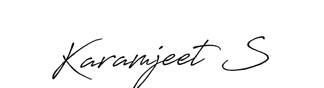 Once you've used our free online signature maker to create your best signature Antro_Vectra_Bolder style, it's time to enjoy all of the benefits that Karamjeet S name signing documents. Karamjeet S signature style 7 images and pictures png