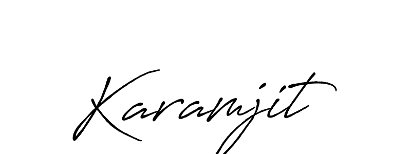 Also we have Karamjit name is the best signature style. Create professional handwritten signature collection using Antro_Vectra_Bolder autograph style. Karamjit signature style 7 images and pictures png