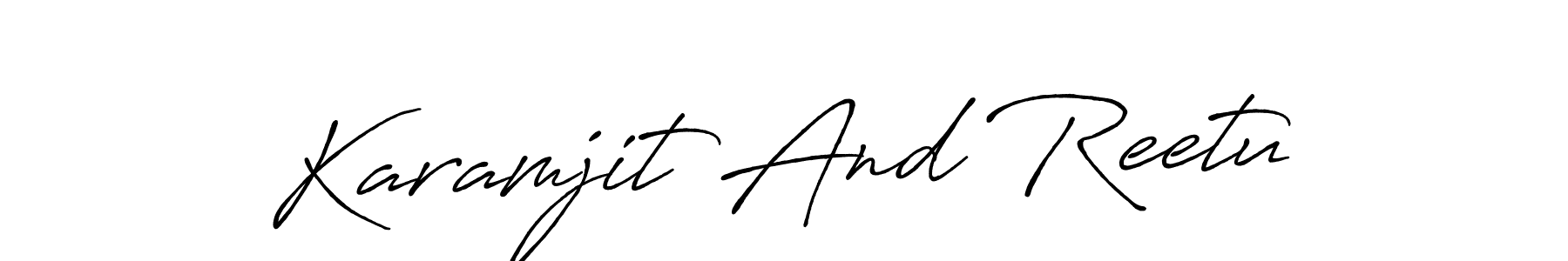Here are the top 10 professional signature styles for the name Karamjit And Reetu. These are the best autograph styles you can use for your name. Karamjit And Reetu signature style 7 images and pictures png