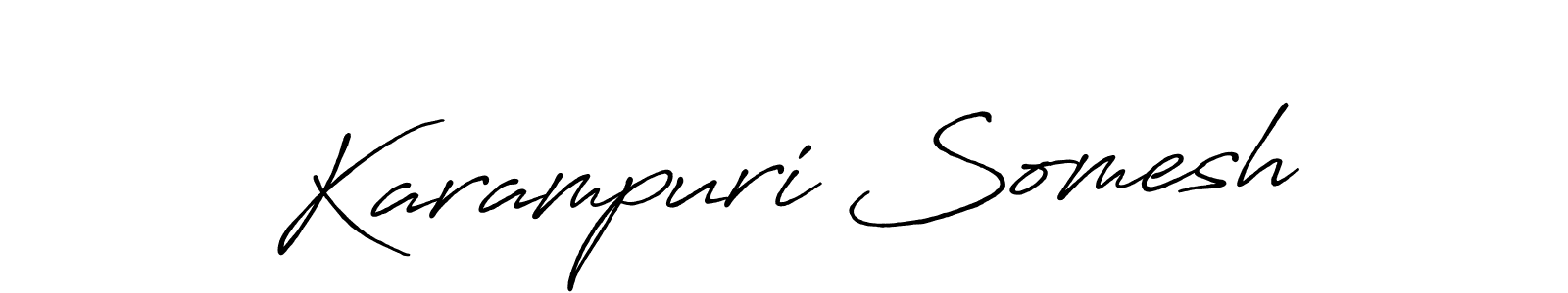 Check out images of Autograph of Karampuri Somesh name. Actor Karampuri Somesh Signature Style. Antro_Vectra_Bolder is a professional sign style online. Karampuri Somesh signature style 7 images and pictures png