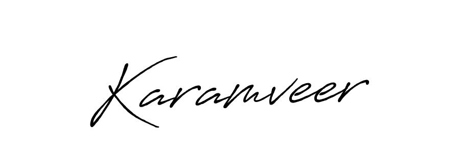 Also You can easily find your signature by using the search form. We will create Karamveer name handwritten signature images for you free of cost using Antro_Vectra_Bolder sign style. Karamveer signature style 7 images and pictures png