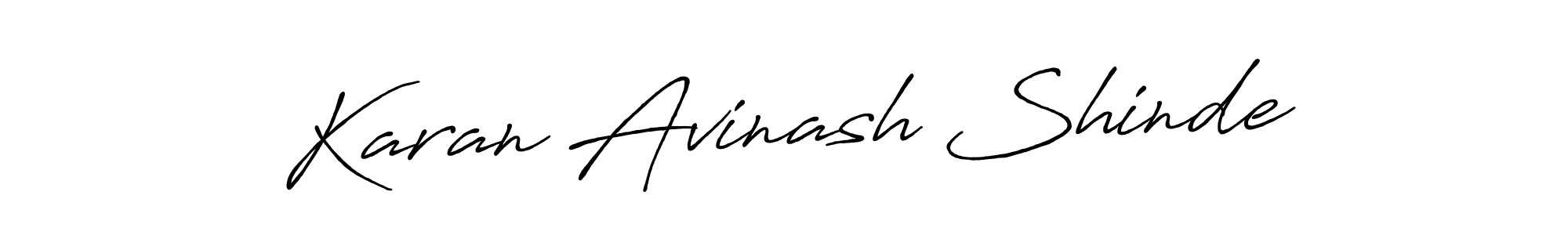 How to make Karan Avinash Shinde signature? Antro_Vectra_Bolder is a professional autograph style. Create handwritten signature for Karan Avinash Shinde name. Karan Avinash Shinde signature style 7 images and pictures png