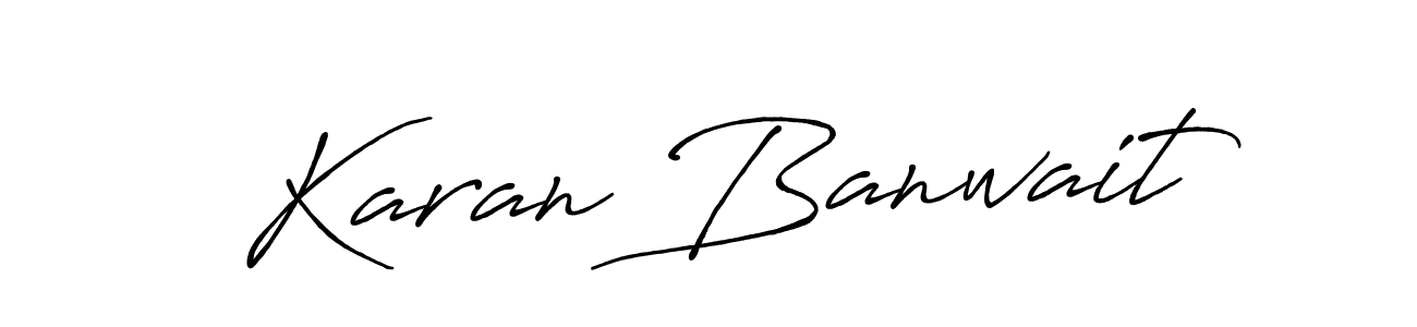 Antro_Vectra_Bolder is a professional signature style that is perfect for those who want to add a touch of class to their signature. It is also a great choice for those who want to make their signature more unique. Get Karan Banwait name to fancy signature for free. Karan Banwait signature style 7 images and pictures png