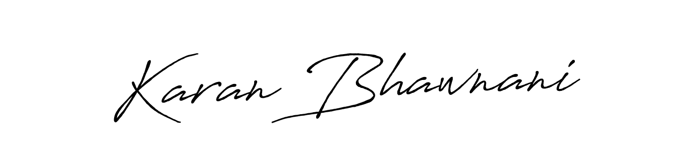 The best way (Antro_Vectra_Bolder) to make a short signature is to pick only two or three words in your name. The name Karan Bhawnani include a total of six letters. For converting this name. Karan Bhawnani signature style 7 images and pictures png