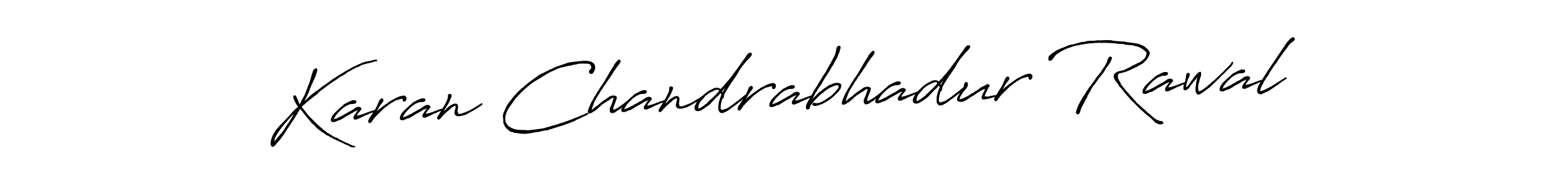 Also we have Karan Chandrabhadur Rawal name is the best signature style. Create professional handwritten signature collection using Antro_Vectra_Bolder autograph style. Karan Chandrabhadur Rawal signature style 7 images and pictures png