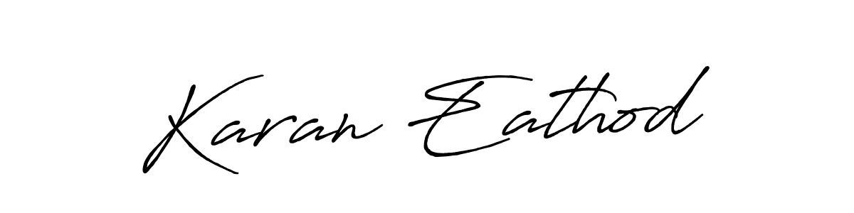 How to make Karan Eathod signature? Antro_Vectra_Bolder is a professional autograph style. Create handwritten signature for Karan Eathod name. Karan Eathod signature style 7 images and pictures png
