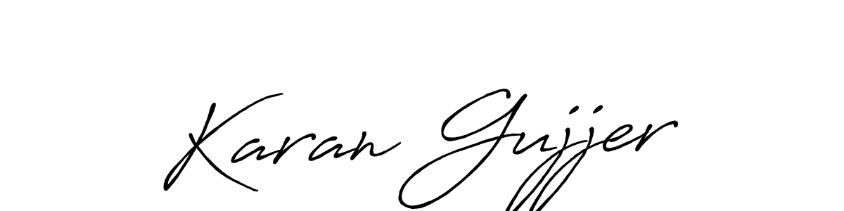 The best way (Antro_Vectra_Bolder) to make a short signature is to pick only two or three words in your name. The name Karan Gujjer include a total of six letters. For converting this name. Karan Gujjer signature style 7 images and pictures png