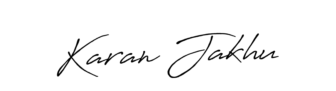 You should practise on your own different ways (Antro_Vectra_Bolder) to write your name (Karan Jakhu) in signature. don't let someone else do it for you. Karan Jakhu signature style 7 images and pictures png