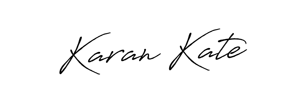 Make a beautiful signature design for name Karan Kate. With this signature (Antro_Vectra_Bolder) style, you can create a handwritten signature for free. Karan Kate signature style 7 images and pictures png