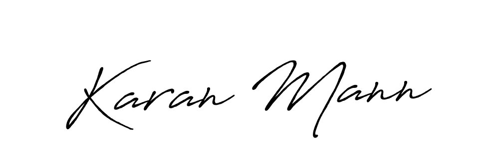 Use a signature maker to create a handwritten signature online. With this signature software, you can design (Antro_Vectra_Bolder) your own signature for name Karan Mann. Karan Mann signature style 7 images and pictures png