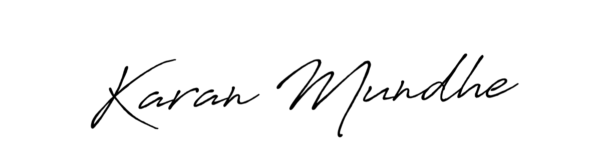 How to Draw Karan Mundhe signature style? Antro_Vectra_Bolder is a latest design signature styles for name Karan Mundhe. Karan Mundhe signature style 7 images and pictures png