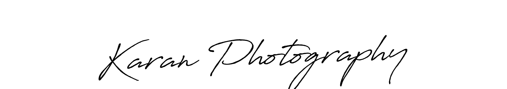 Use a signature maker to create a handwritten signature online. With this signature software, you can design (Antro_Vectra_Bolder) your own signature for name Karan Photography. Karan Photography signature style 7 images and pictures png