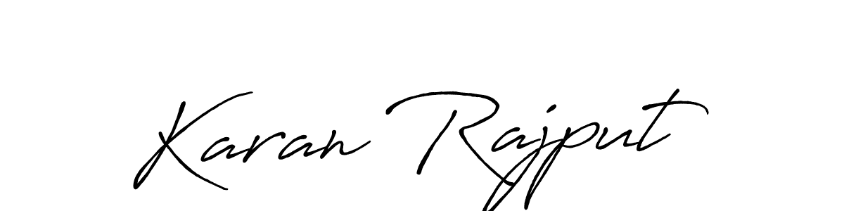 Also we have Karan Rajput name is the best signature style. Create professional handwritten signature collection using Antro_Vectra_Bolder autograph style. Karan Rajput signature style 7 images and pictures png
