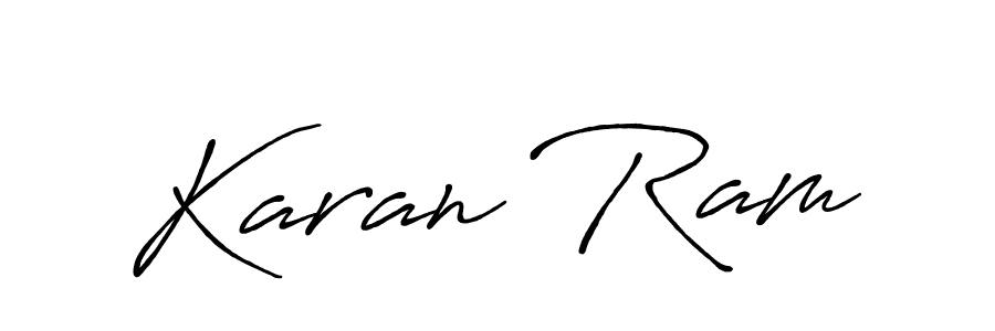 Make a beautiful signature design for name Karan Ram. With this signature (Antro_Vectra_Bolder) style, you can create a handwritten signature for free. Karan Ram signature style 7 images and pictures png
