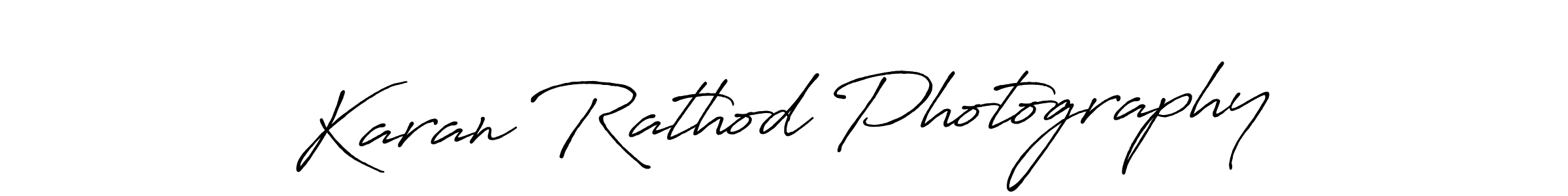 Karan Rathod Photography stylish signature style. Best Handwritten Sign (Antro_Vectra_Bolder) for my name. Handwritten Signature Collection Ideas for my name Karan Rathod Photography. Karan Rathod Photography signature style 7 images and pictures png