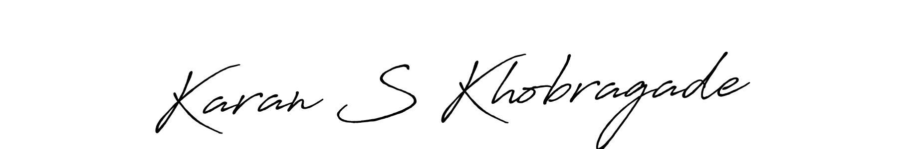 Make a beautiful signature design for name Karan S Khobragade. Use this online signature maker to create a handwritten signature for free. Karan S Khobragade signature style 7 images and pictures png