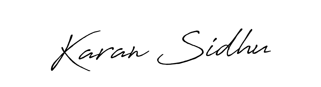 Also we have Karan Sidhu name is the best signature style. Create professional handwritten signature collection using Antro_Vectra_Bolder autograph style. Karan Sidhu signature style 7 images and pictures png