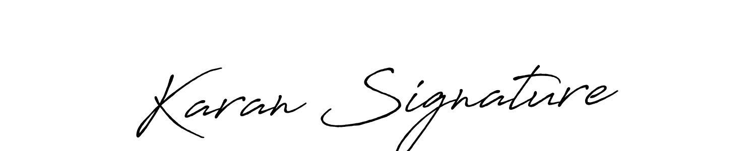 Antro_Vectra_Bolder is a professional signature style that is perfect for those who want to add a touch of class to their signature. It is also a great choice for those who want to make their signature more unique. Get Karan Signature name to fancy signature for free. Karan Signature signature style 7 images and pictures png