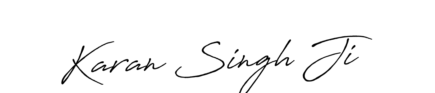 Make a beautiful signature design for name Karan Singh Ji. With this signature (Antro_Vectra_Bolder) style, you can create a handwritten signature for free. Karan Singh Ji signature style 7 images and pictures png