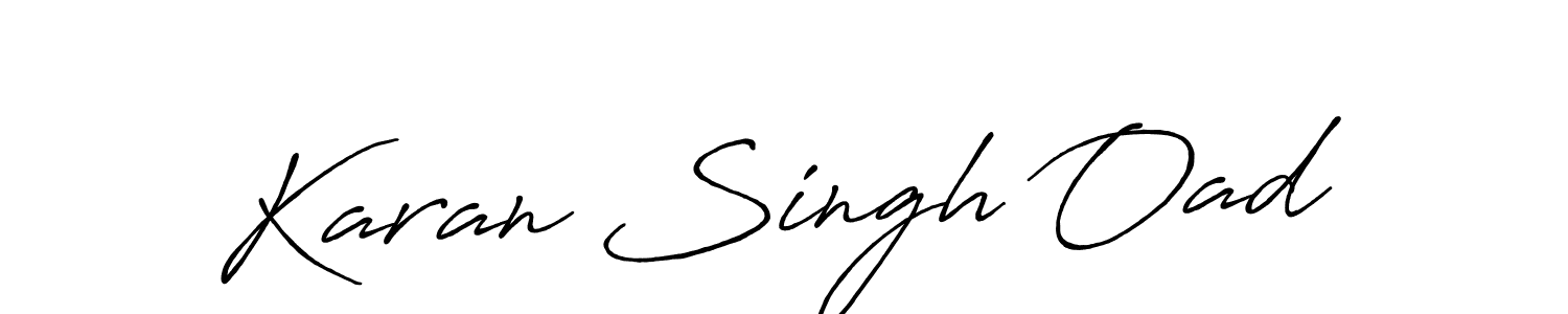 Design your own signature with our free online signature maker. With this signature software, you can create a handwritten (Antro_Vectra_Bolder) signature for name Karan Singh Oad. Karan Singh Oad signature style 7 images and pictures png