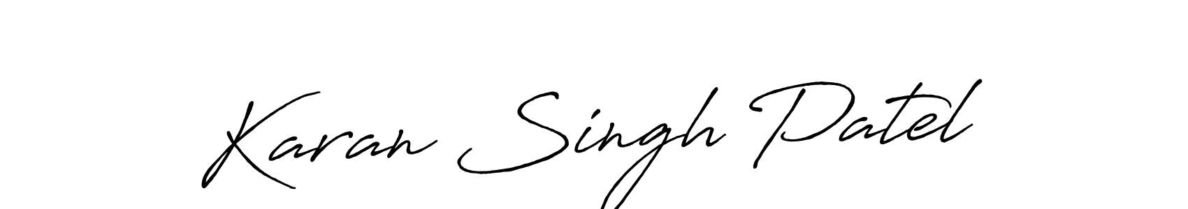 The best way (Antro_Vectra_Bolder) to make a short signature is to pick only two or three words in your name. The name Karan Singh Patel include a total of six letters. For converting this name. Karan Singh Patel signature style 7 images and pictures png