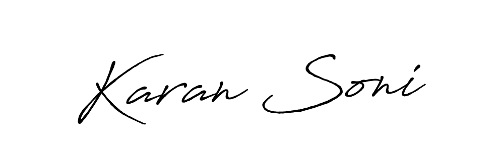 Make a short Karan Soni signature style. Manage your documents anywhere anytime using Antro_Vectra_Bolder. Create and add eSignatures, submit forms, share and send files easily. Karan Soni signature style 7 images and pictures png
