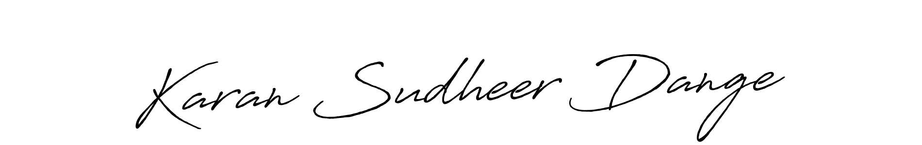 Make a beautiful signature design for name Karan Sudheer Dange. Use this online signature maker to create a handwritten signature for free. Karan Sudheer Dange signature style 7 images and pictures png