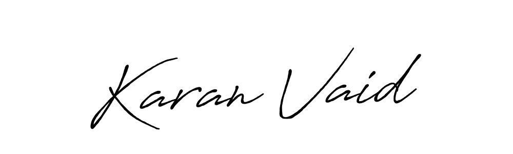 Also You can easily find your signature by using the search form. We will create Karan Vaid name handwritten signature images for you free of cost using Antro_Vectra_Bolder sign style. Karan Vaid signature style 7 images and pictures png