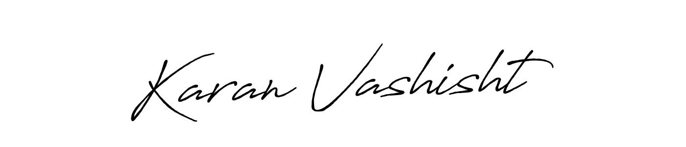 Also You can easily find your signature by using the search form. We will create Karan Vashisht name handwritten signature images for you free of cost using Antro_Vectra_Bolder sign style. Karan Vashisht signature style 7 images and pictures png