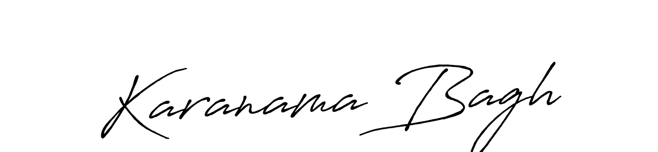 Karanama Bagh stylish signature style. Best Handwritten Sign (Antro_Vectra_Bolder) for my name. Handwritten Signature Collection Ideas for my name Karanama Bagh. Karanama Bagh signature style 7 images and pictures png