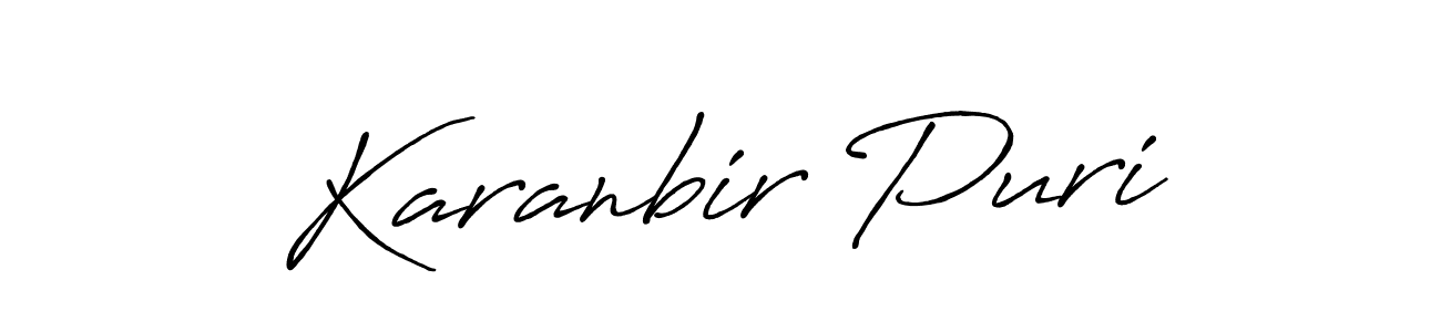 Also You can easily find your signature by using the search form. We will create Karanbir Puri name handwritten signature images for you free of cost using Antro_Vectra_Bolder sign style. Karanbir Puri signature style 7 images and pictures png