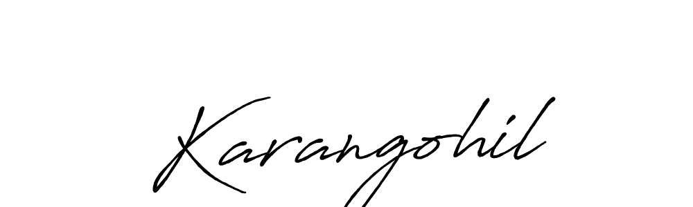 Also You can easily find your signature by using the search form. We will create Karangohil name handwritten signature images for you free of cost using Antro_Vectra_Bolder sign style. Karangohil signature style 7 images and pictures png