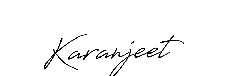 Karanjeet stylish signature style. Best Handwritten Sign (Antro_Vectra_Bolder) for my name. Handwritten Signature Collection Ideas for my name Karanjeet. Karanjeet signature style 7 images and pictures png