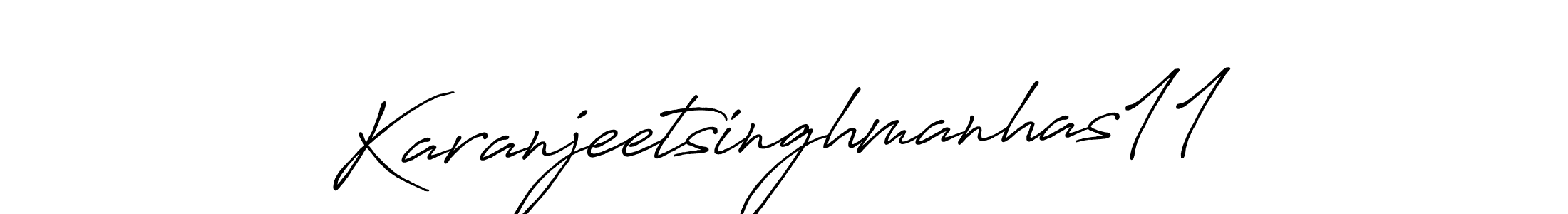 Karanjeetsinghmanhas11 stylish signature style. Best Handwritten Sign (Antro_Vectra_Bolder) for my name. Handwritten Signature Collection Ideas for my name Karanjeetsinghmanhas11. Karanjeetsinghmanhas11 signature style 7 images and pictures png