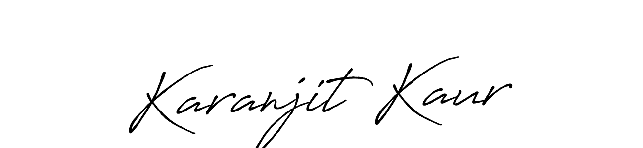 How to make Karanjit Kaur signature? Antro_Vectra_Bolder is a professional autograph style. Create handwritten signature for Karanjit Kaur name. Karanjit Kaur signature style 7 images and pictures png