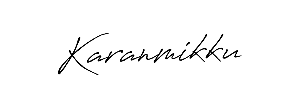 How to make Karanmikku signature? Antro_Vectra_Bolder is a professional autograph style. Create handwritten signature for Karanmikku name. Karanmikku signature style 7 images and pictures png