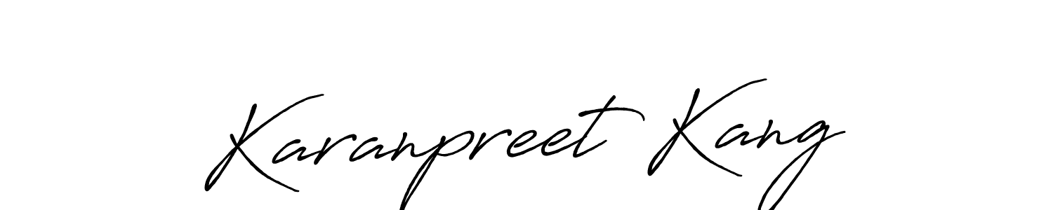 Also we have Karanpreet Kang name is the best signature style. Create professional handwritten signature collection using Antro_Vectra_Bolder autograph style. Karanpreet Kang signature style 7 images and pictures png